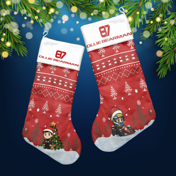 Ollie Bearman F1 Christmas Stocking