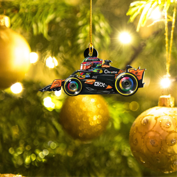 16 Oscar Piastri F1 OP81 Christmas Acrylic Ornament | McLaren Fan Gift