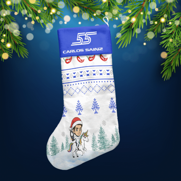 17 Carlos Sainz Christmas Stocking 2025 for F1 Fans