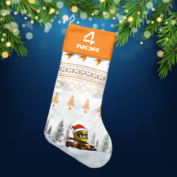 19 Lando Norris F1 Christmas Stocking