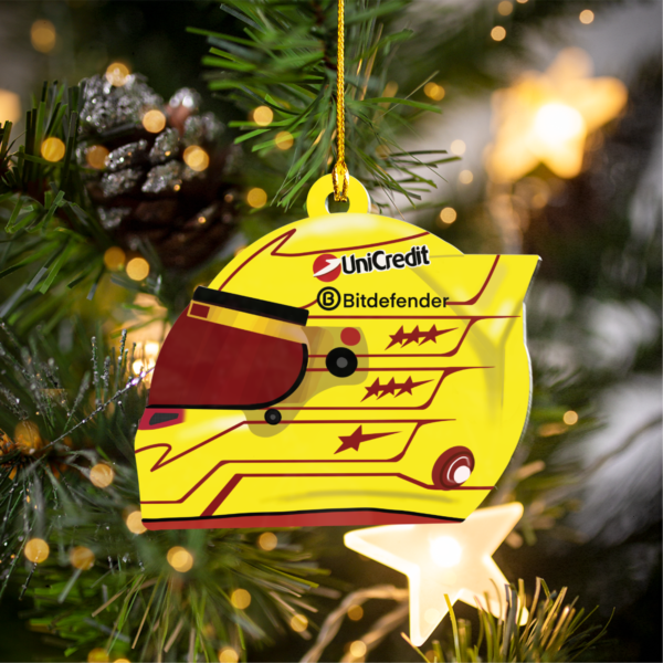 20 HAM F1 LH44 Christmas Acrylic Ornament | Ferrari Fan Gift