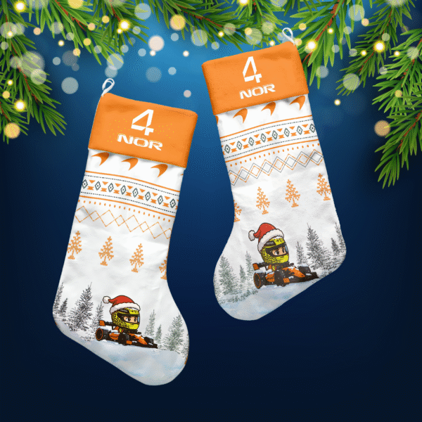 Lando Norris F1 Christmas Stocking