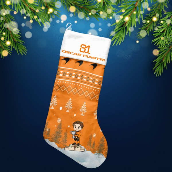 22 Oscar Piastri F1 christmas stocking