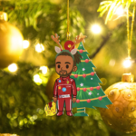 223 HAM F1 LH44 Christmas Acrylic Ornament | Ferrari Fan Gift