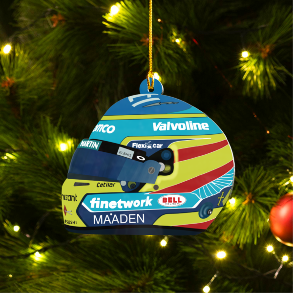 33 Fernando Alonso F1 FA14 Christmas Acrylic Ornament | Aston Martin Fan Gift