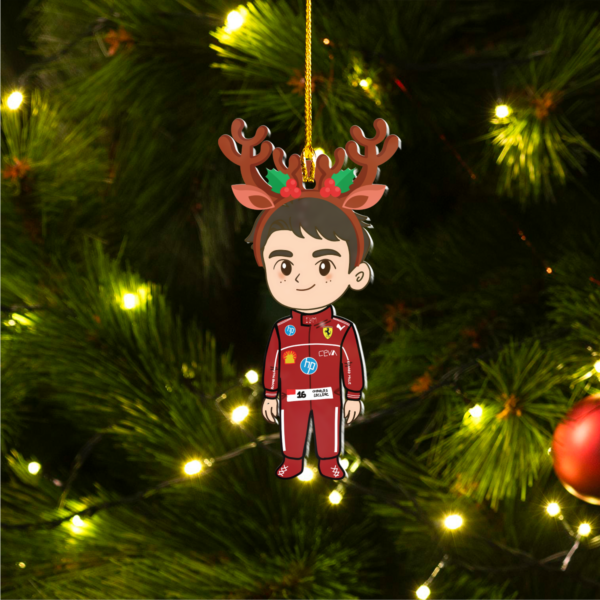 44 Charles Leclerc F1 christmas decoration acrylic ornaments