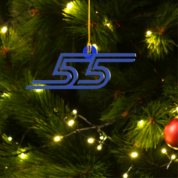 66 Carlos Sainz F1 CS55 Christmas Acrylic Ornament | F1 Fan Gift