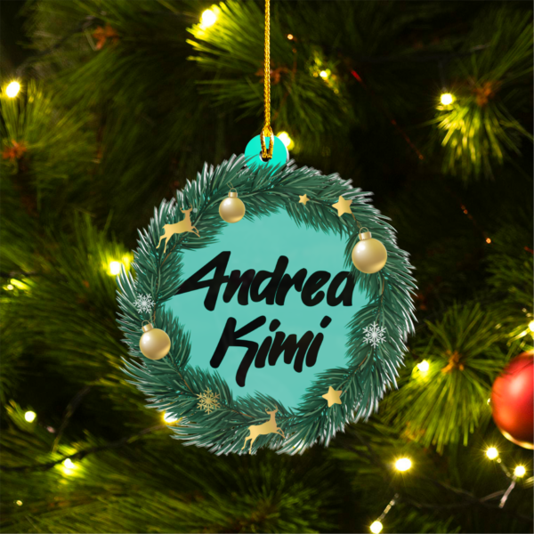AK2 Kimi Antonelli F1 KA12 Christmas Acrylic Ornament | Mercedes Fan Gift
