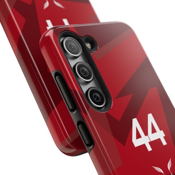 Close-up, Samsung Galaxy S23 (1) Lewis Hamilton Las Vegas GP 2025 livery inspired phone case