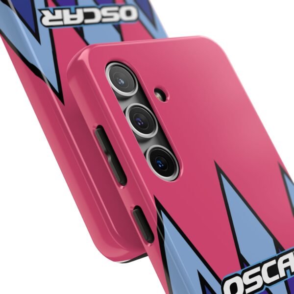 Close-up, Samsung Galaxy S24 Oscar Piastri F1 Las Vegas GP 2025 Helmet inspired Phone Case