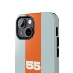 Close-up, iPhone 13 Mini Carlos Sainz Williams F1 GULF 2025 Inspired Phone Case