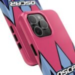 Close-up, iPhone 15 Pro Max Oscar Piastri F1 Las Vegas GP 2025 Helmet inspired Phone Case