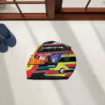 Oscar Piastri F1 Helmet Shaped Floor rug and Floor mats