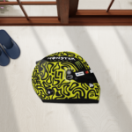Lando Norris F1 Helmet Shaped Floor rug and Floor mats