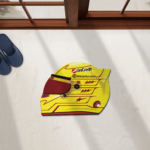 Lewis Hamilton F1 Helmet Shaped Floor rug and Floor mats