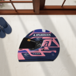 Alex Albon F1 Helmet Shaped Floor rug and Floor mats