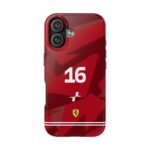 Front, iPhone 17 (3) Charles Leclerc F1 Las Vegas GP 2025 Racing livery Inspired Tough Phone Case