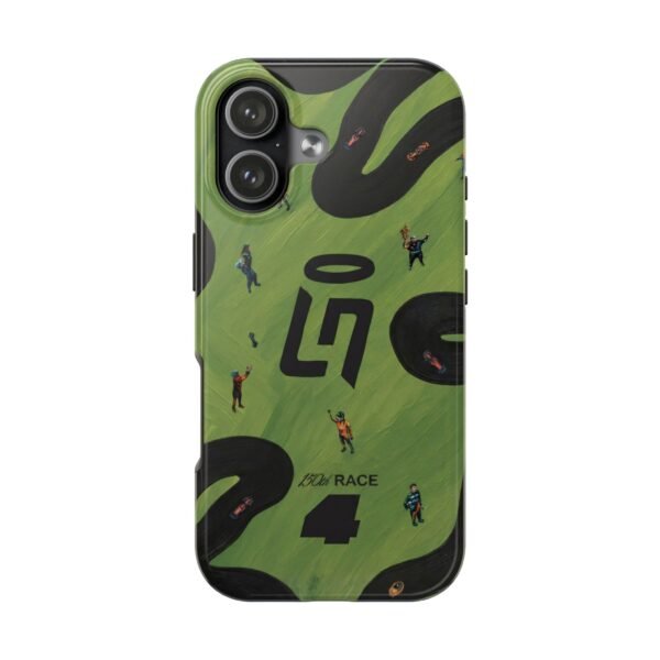 Front, iPhone 17 NOR 4 F1 Las Vegas GP Helmet 2025 inspired Phone Case
