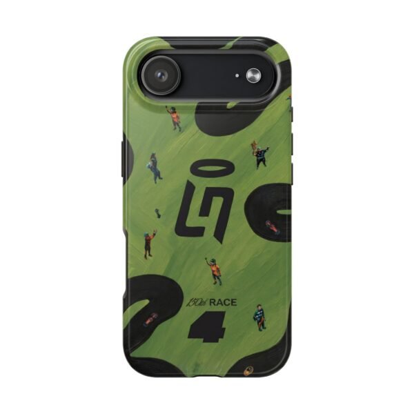Front, iPhone 17 Air NOR 4 F1 Las Vegas GP Helmet 2025 inspired Phone Case
