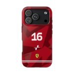 Front, iPhone 17 Pro (2) Charles Leclerc F1 Las Vegas GP 2025 Racing livery Inspired Tough Phone Case