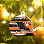 MOCKUP_2 Sided Plastic Custom shaped ornament Original (2) Oscar Piastri F1 OP81 Christmas Acrylic Ornament | McLaren Fan Gift