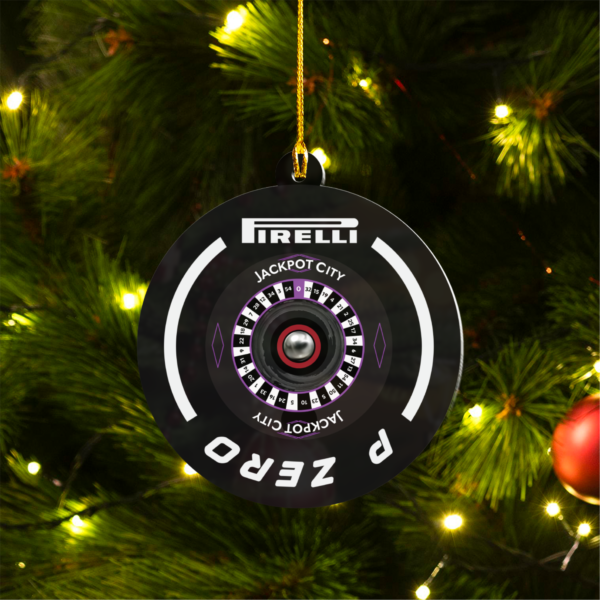 MOCKUP_2 Sided Plastic Custom shaped ornament Original Carlos Sainz F1 CS55 Christmas Acrylic Ornament | F1 Fan Gift