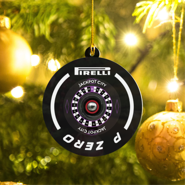 MOCKUP_2 Sided Plastic Custom shaped ornament Original (8) Carlos Sainz F1 CS55 Christmas Acrylic Ornament | F1 Fan Gift