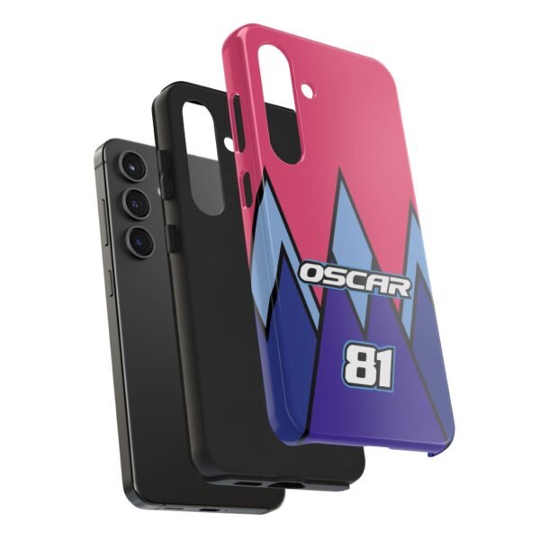 Samsung Galaxy S24 (1) Oscar Piastri F1 Las Vegas GP 2025 Helmet inspired Phone Case