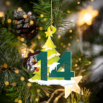 a14 Fernando Alonso F1 FA14 Christmas Acrylic Ornament | Aston Martin Fan Gift
