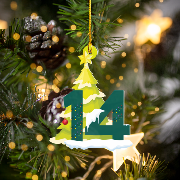 a14 Fernando Alonso F1 FA14 Christmas Acrylic Ornament | Aston Martin Fan Gift