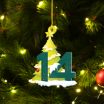a143 Fernando Alonso F1 FA14 Christmas Acrylic Ornament | Aston Martin Fan Gift