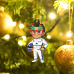 aa Carlos Sainz F1 Christmas Decoration Acrylic ornaments