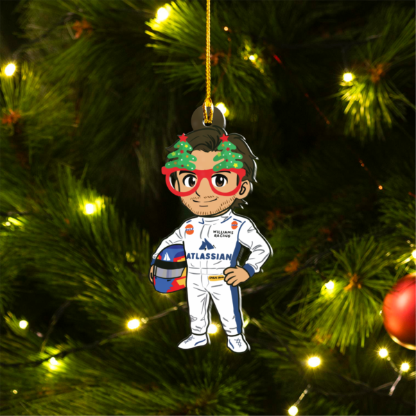 aaaaa Carlos Sainz F1 CS55 Christmas Acrylic Ornament | F1 Fan Gift