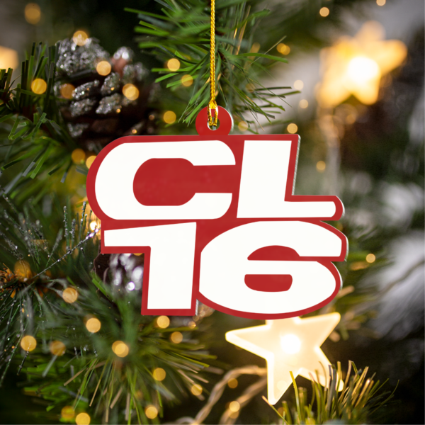 cl1 Charles Leclerc F1 CL16 Christmas Acrylic Ornament | Ferrari Fan Gift