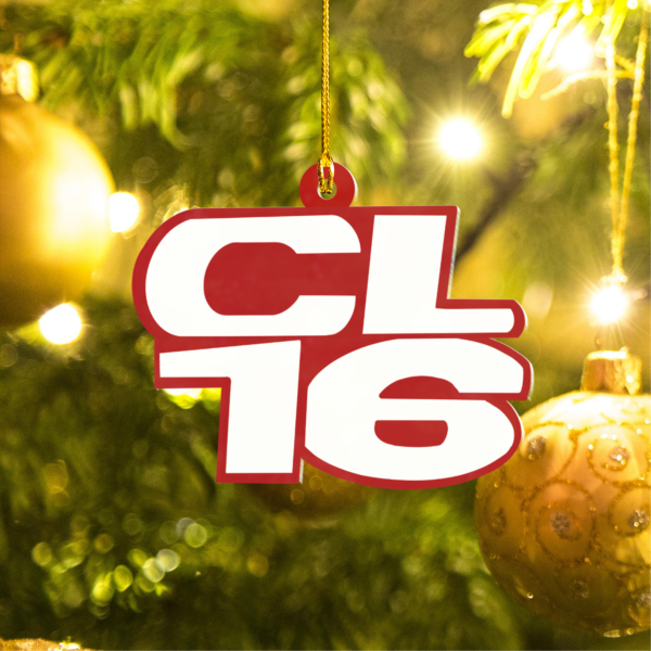 cl4 Charles Leclerc F1 CL16 Christmas Acrylic Ornament | Ferrari Fan Gift