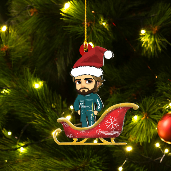 fa3 Fernando Alonso F1 FA14 Christmas Acrylic Ornament | Aston Martin Fan Gift