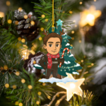 George Russell F1 GR63 Christmas Acrylic Ornament | Mercedes Fan Gift