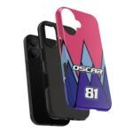 iPhone 16 (1) Oscar Piastri F1 Las Vegas GP 2025 Helmet inspired Phone Case