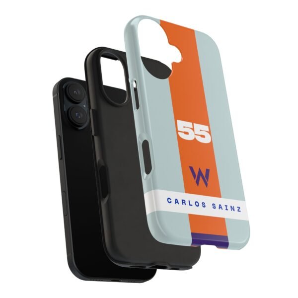iPhone 16 Carlos Sainz Williams F1 GULF 2025 Inspired Phone Case