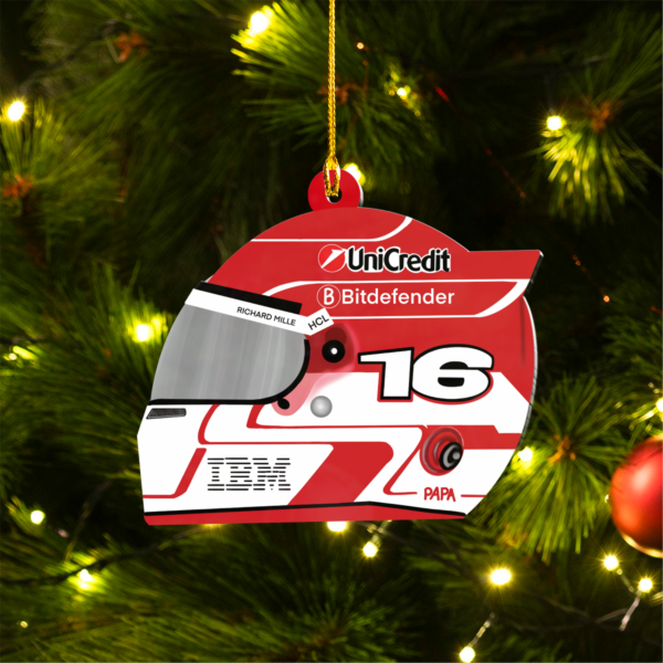 kkk Charles Leclerc F1 CL16 Christmas Acrylic Ornament | Ferrari Fan Gift