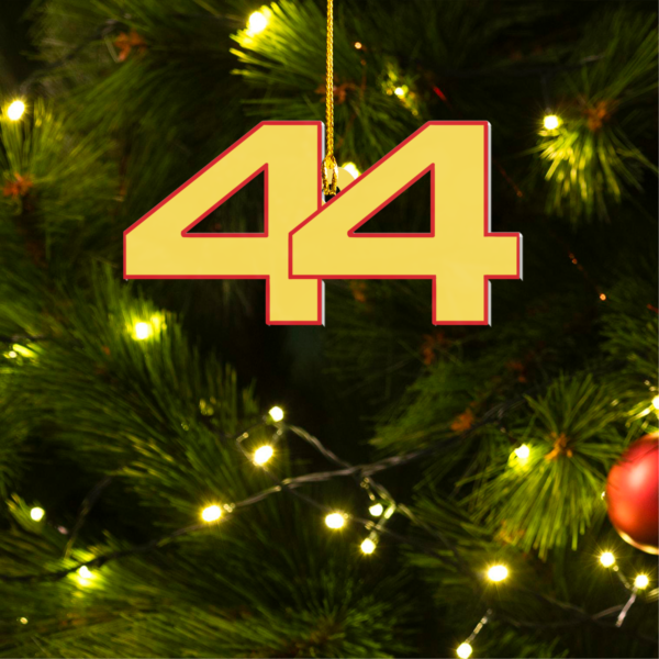 yyyy HAM F1 LH44 Christmas Acrylic Ornament | Ferrari Fan Gift