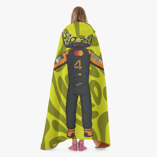 5bffa3769a4549148ac2022a7680b995 Person wearing neon yellow wearable blanket that looks like a small Lando walking.