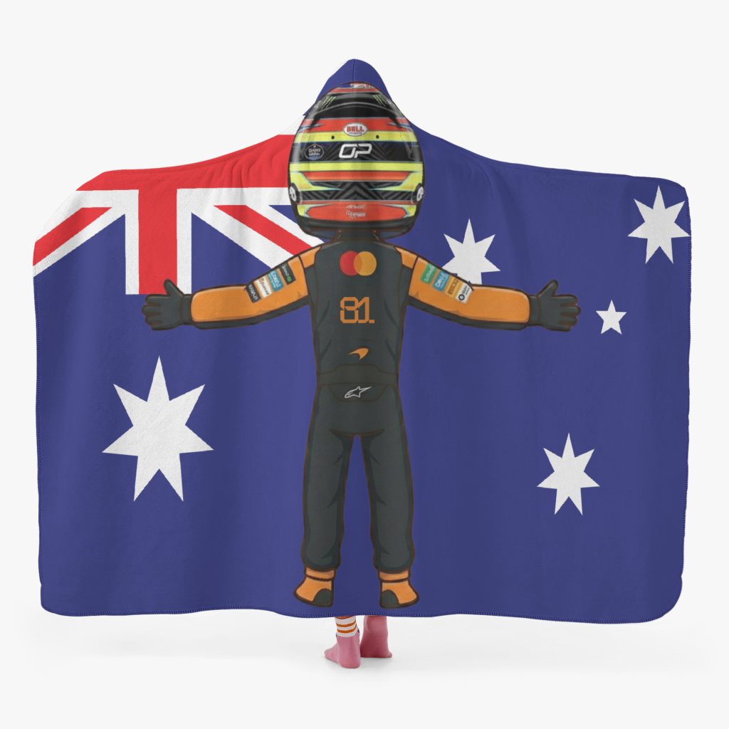 Oscar Piastri F1 Racing Hoodie Blanket