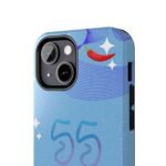 Close-up, iPhone 13 Mini Carlos Sainz F1 Yas Marina GP 2025 helmet Inspired Phone Case