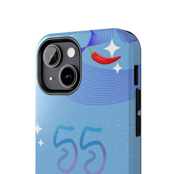 Close-up, iPhone 13 Mini Carlos Sainz F1 Yas Marina GP 2025 helmet Inspired Phone Case