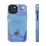 Front and Side, iPhone 14 (1) Carlos Sainz F1 Yas Marina GP 2025 helmet Inspired Phone Case