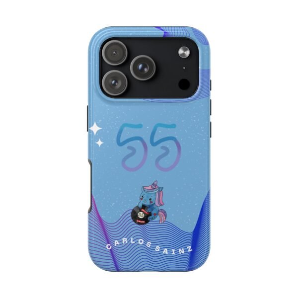 Front, iPhone 17 Pro Carlos Sainz F1 Yas Marina GP 2025 helmet Inspired Phone Case