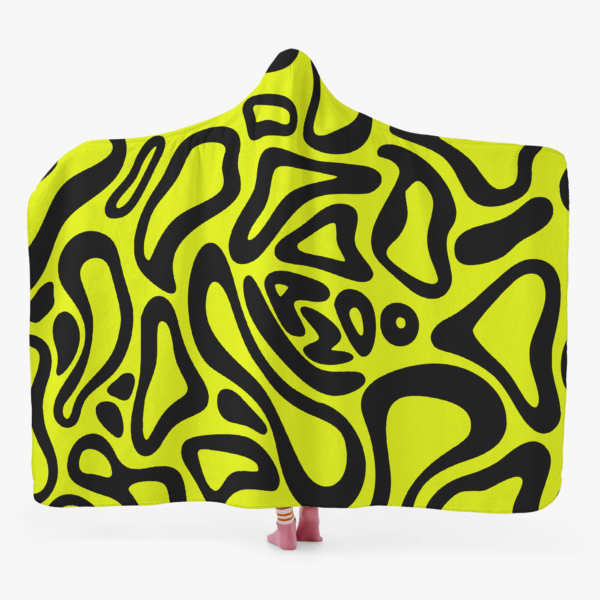 Norris F1 racing hoodie blanket front view wearable blanket.