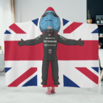 George Russell Racing Hoodie Blanket