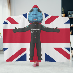 George Russell Racing Hoodie Blanket